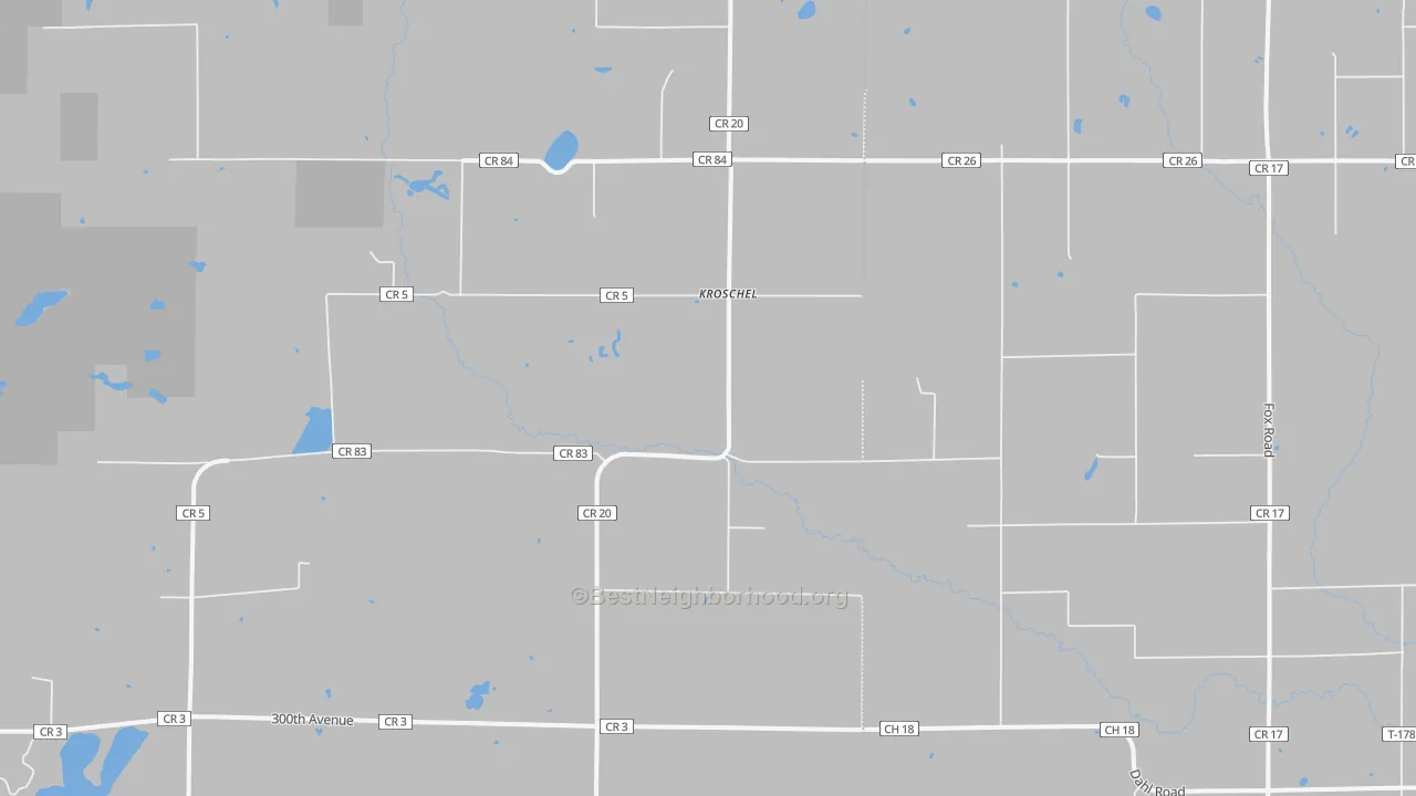 Transit Grade map of Kroschel, MN
