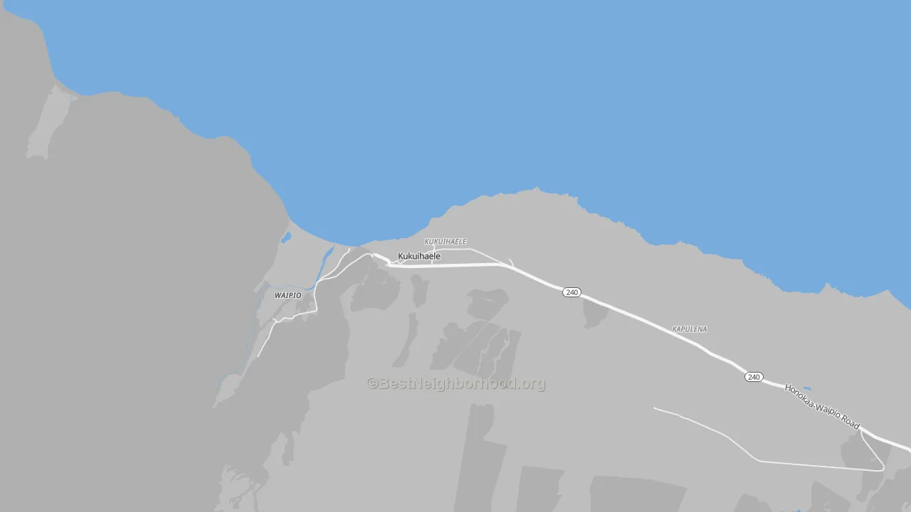 Transit Grade map of Kukuihaele, HI