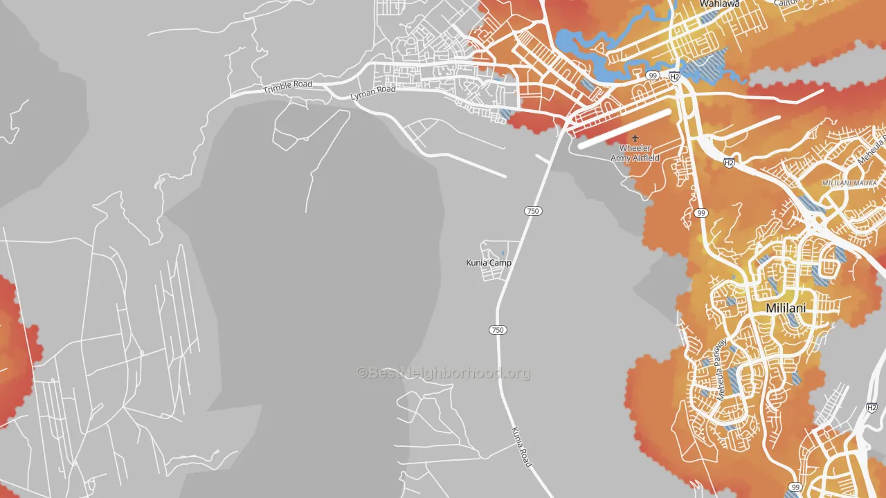Transit Grade map of Kunia, HI