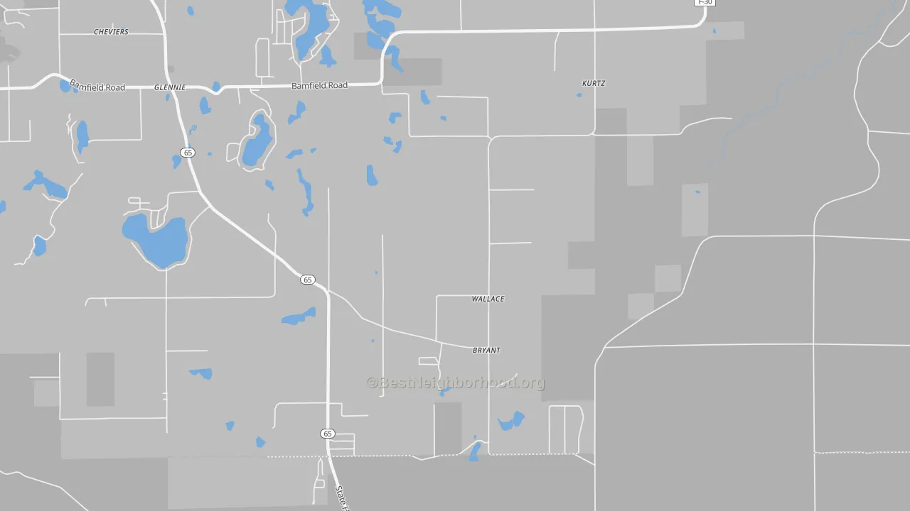 Transit Grade map of Kurtz, MI