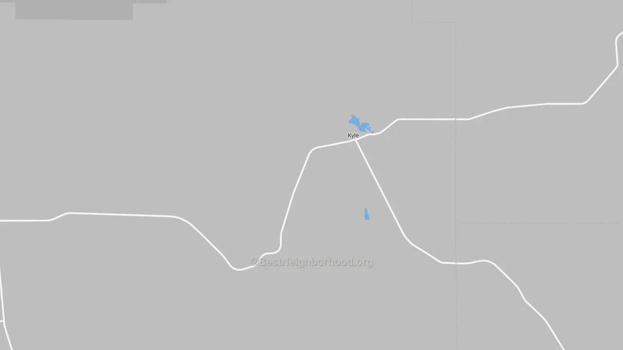 Transit Grade map of Kyle, SD