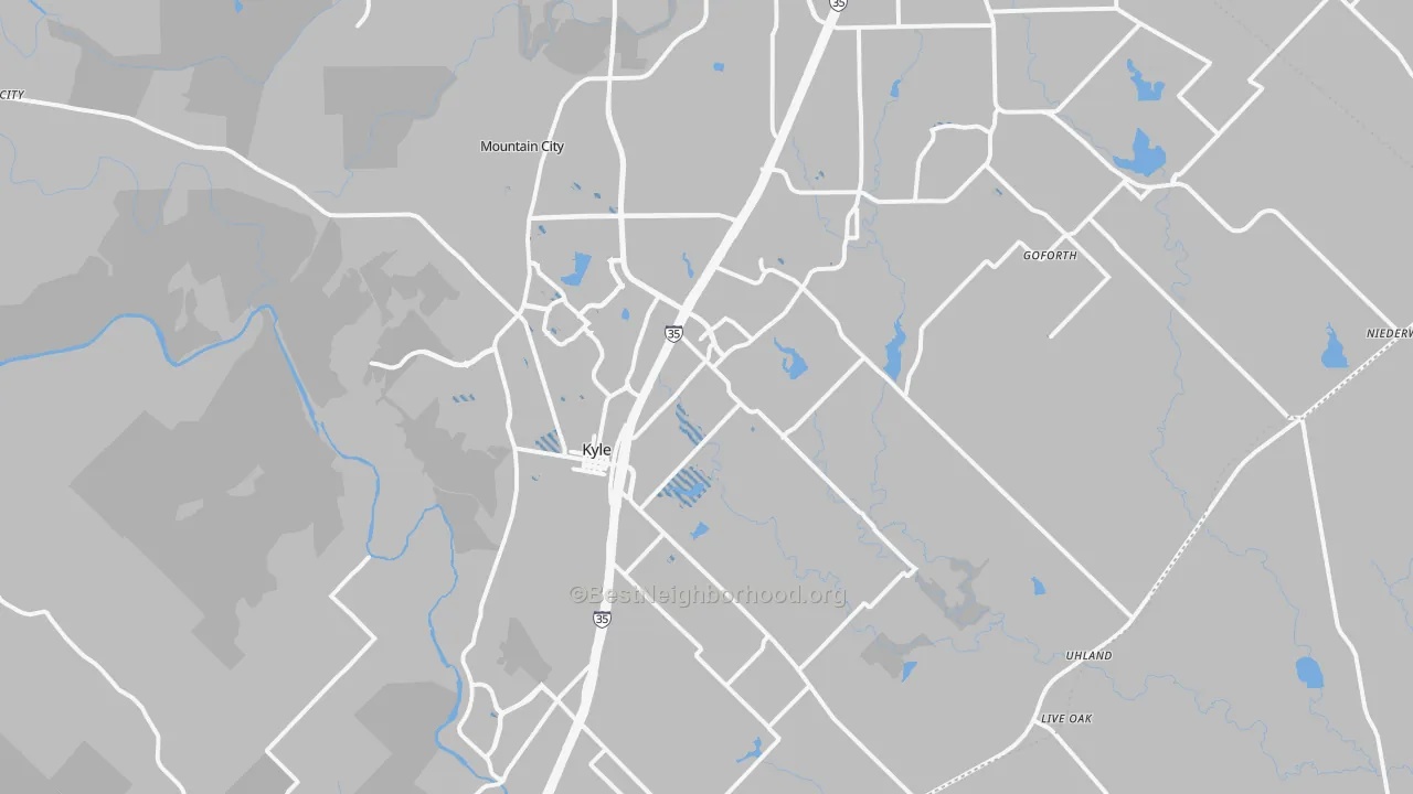 Transit Grade map of Kyle, TX