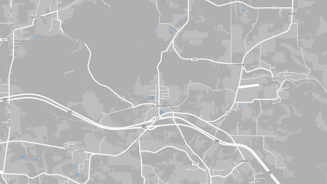 Transit Grade map of Kylertown, PA