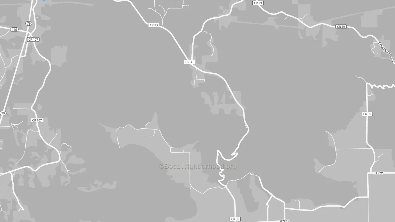 Transit Grade map of Kyles, AL