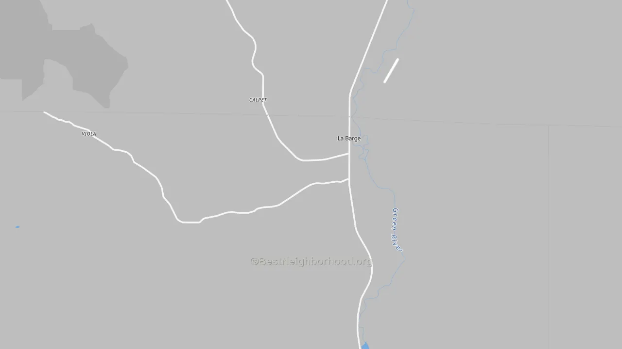 Transit Grade map of La Barge, WY