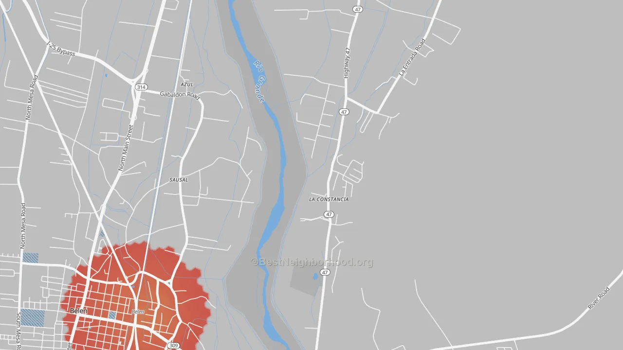 Transit Grade map of La Constancia, NM