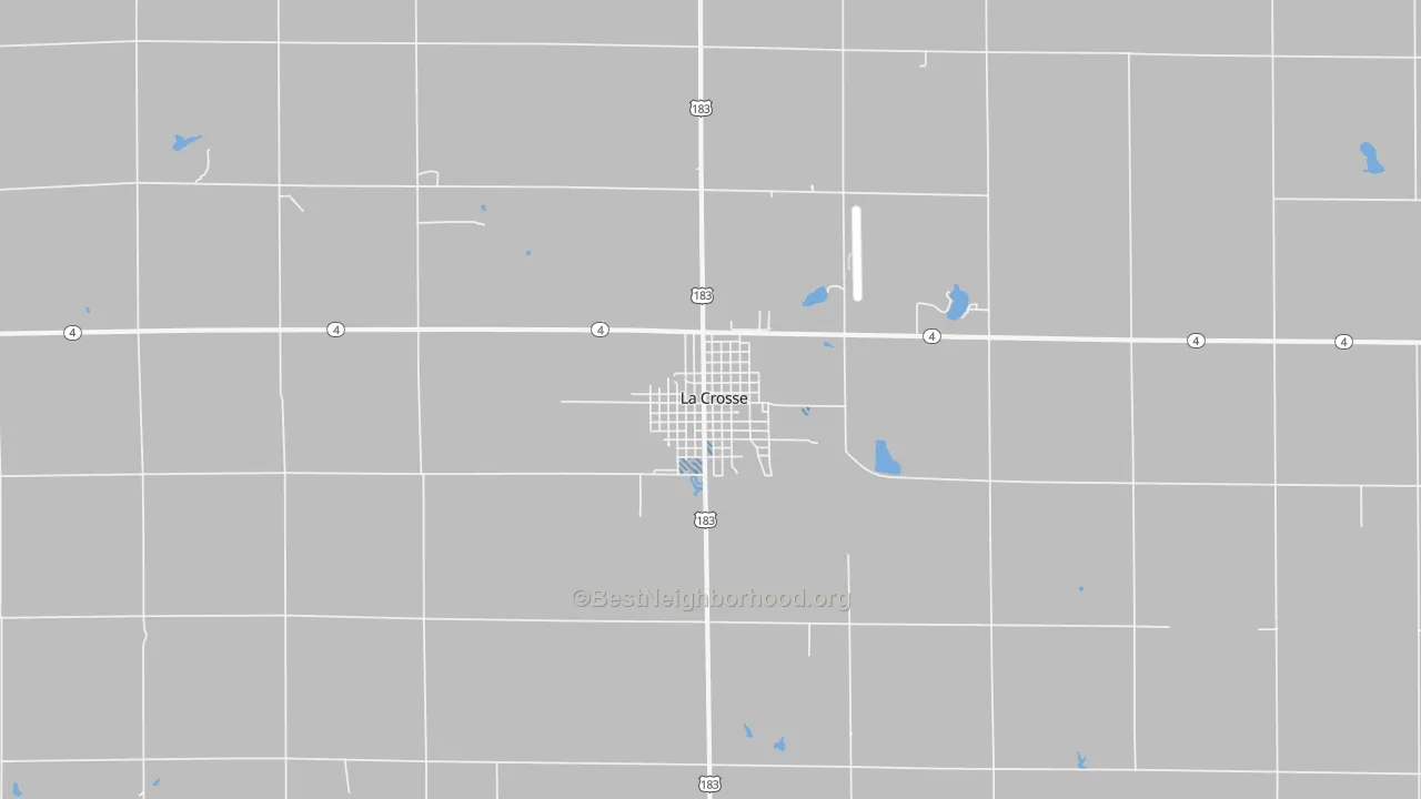 Transit Grade map of La Crosse, KS