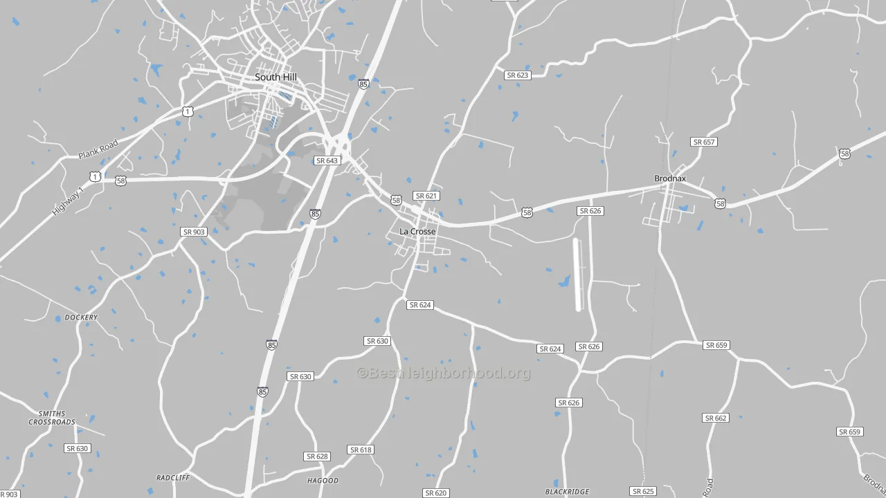 Transit Grade map of La Crosse, VA