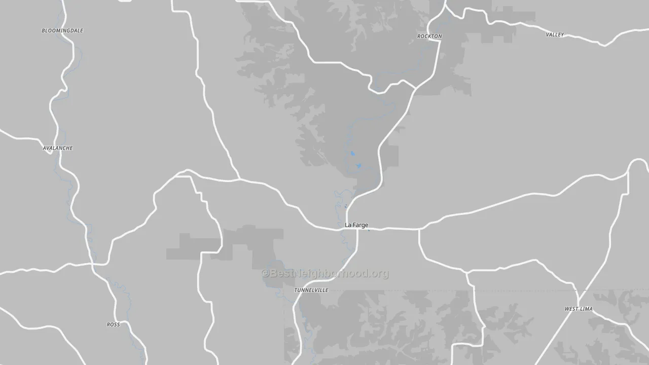 Transit Grade map of La Farge, WI