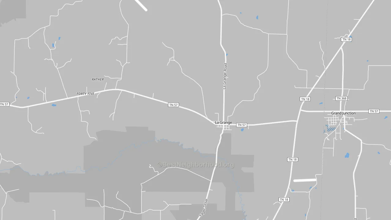 Transit Grade map of La Grange, TN