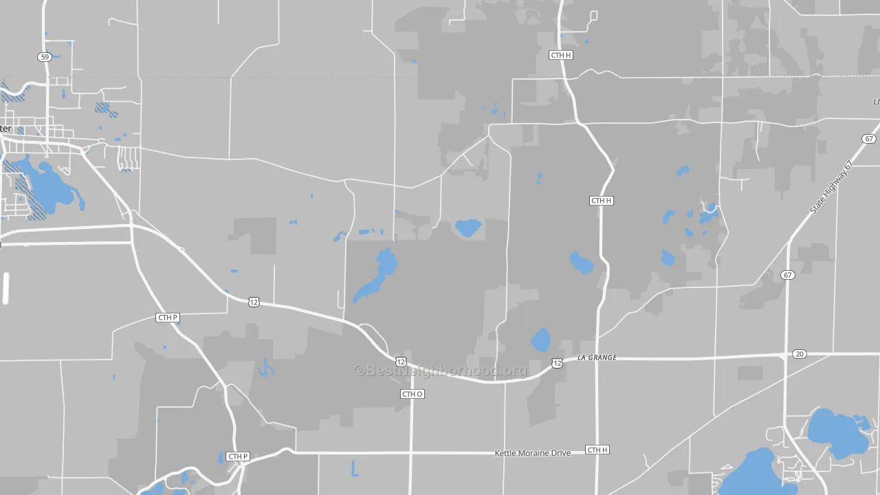Transit Grade map of La Grange, WI