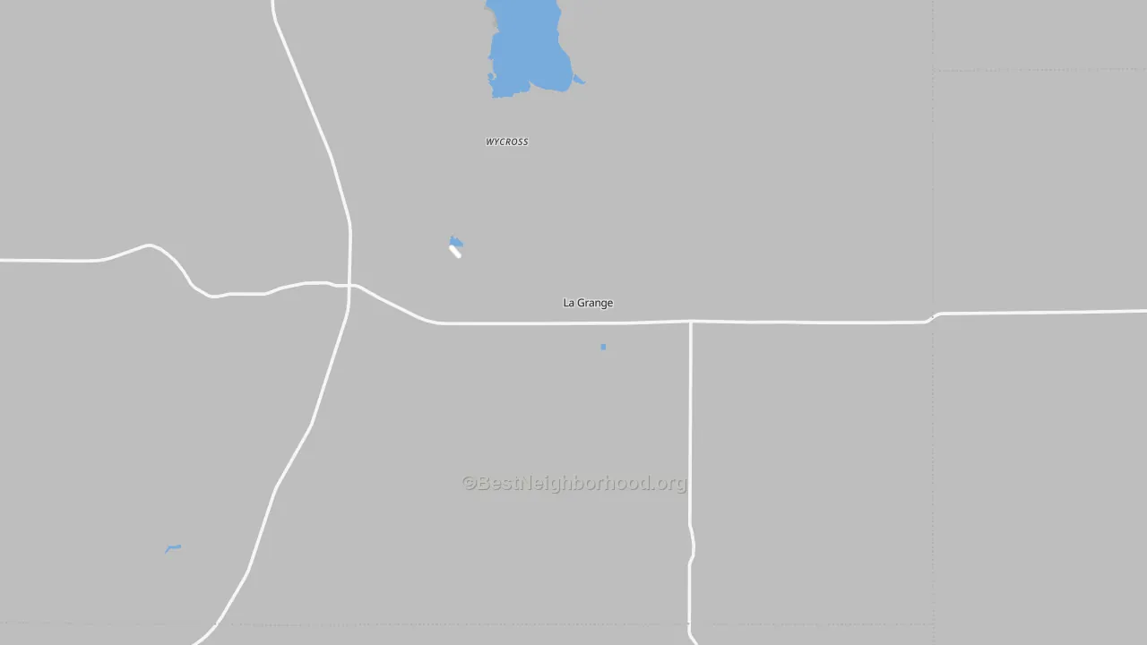 Transit Grade map of La Grange, WY