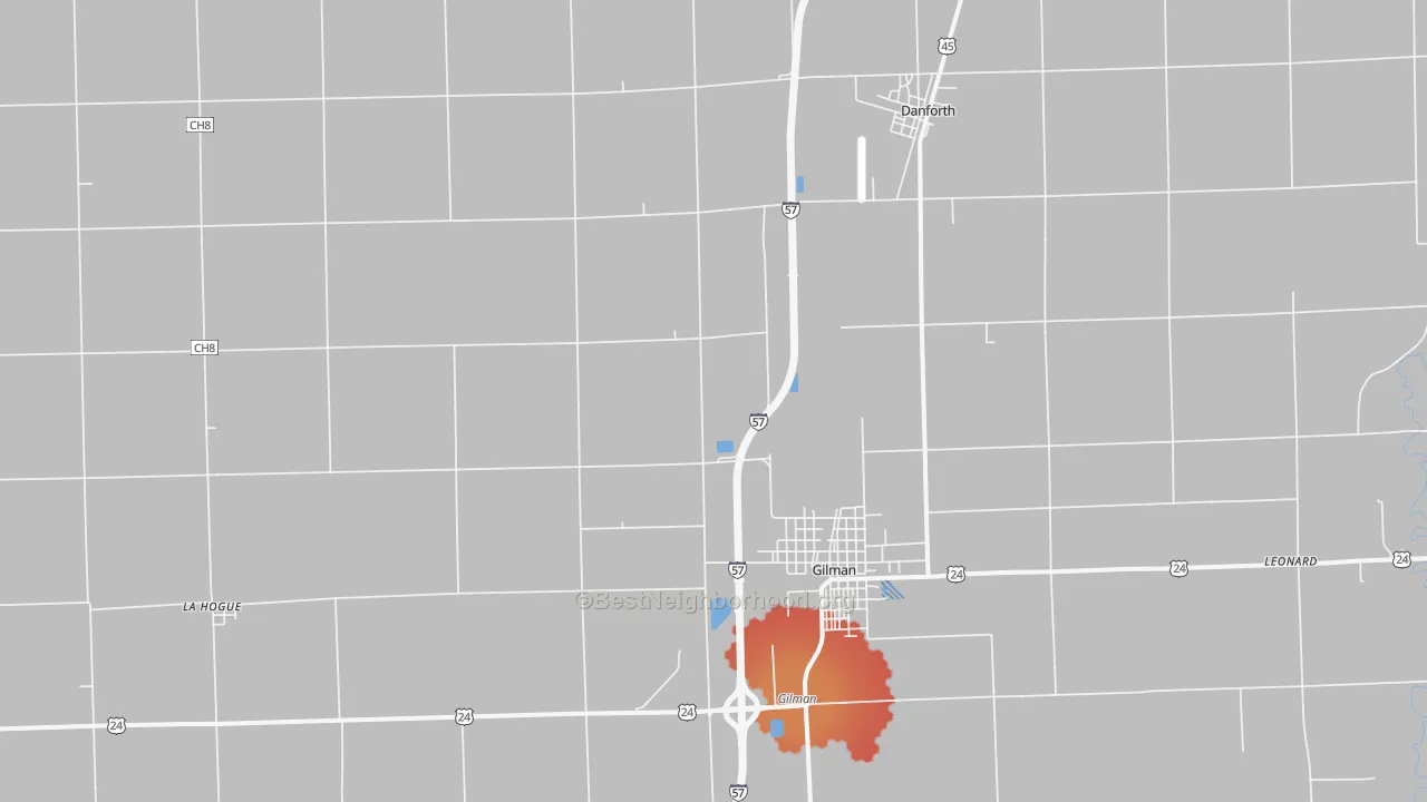 Transit Grade map of La Hogue, IL