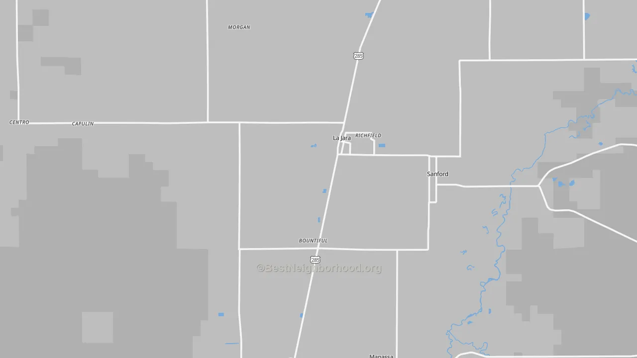 Transit Grade map of La Jara, CO