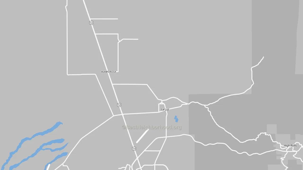 Transit Grade map of La Luz, NM