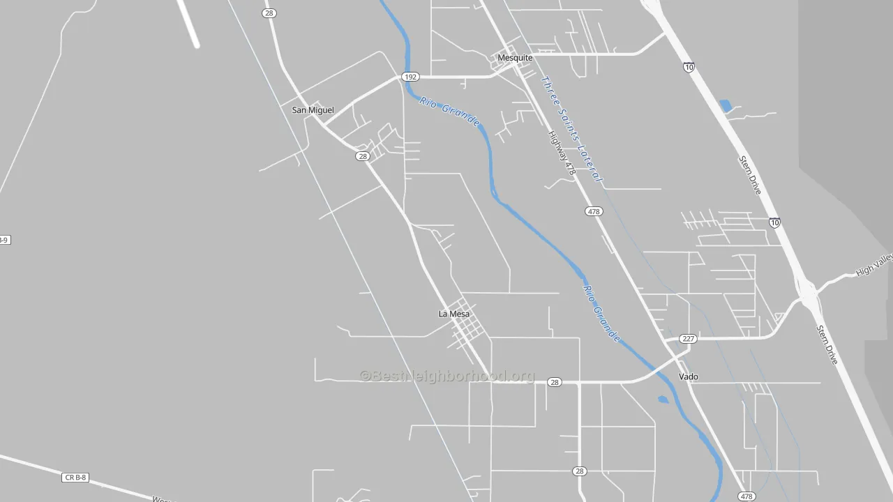 Transit Grade map of La Mesa, NM