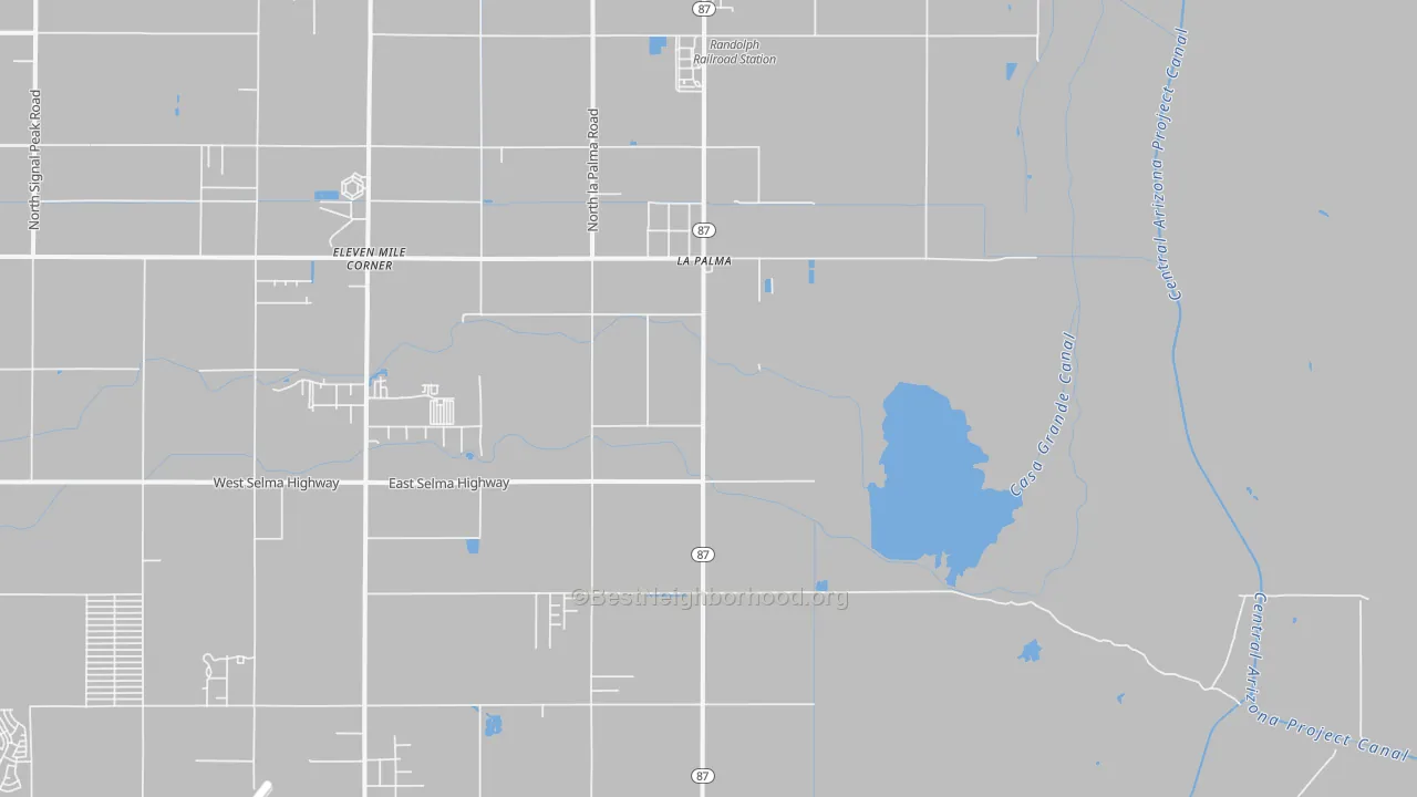 Transit Grade map of La Palma, AZ