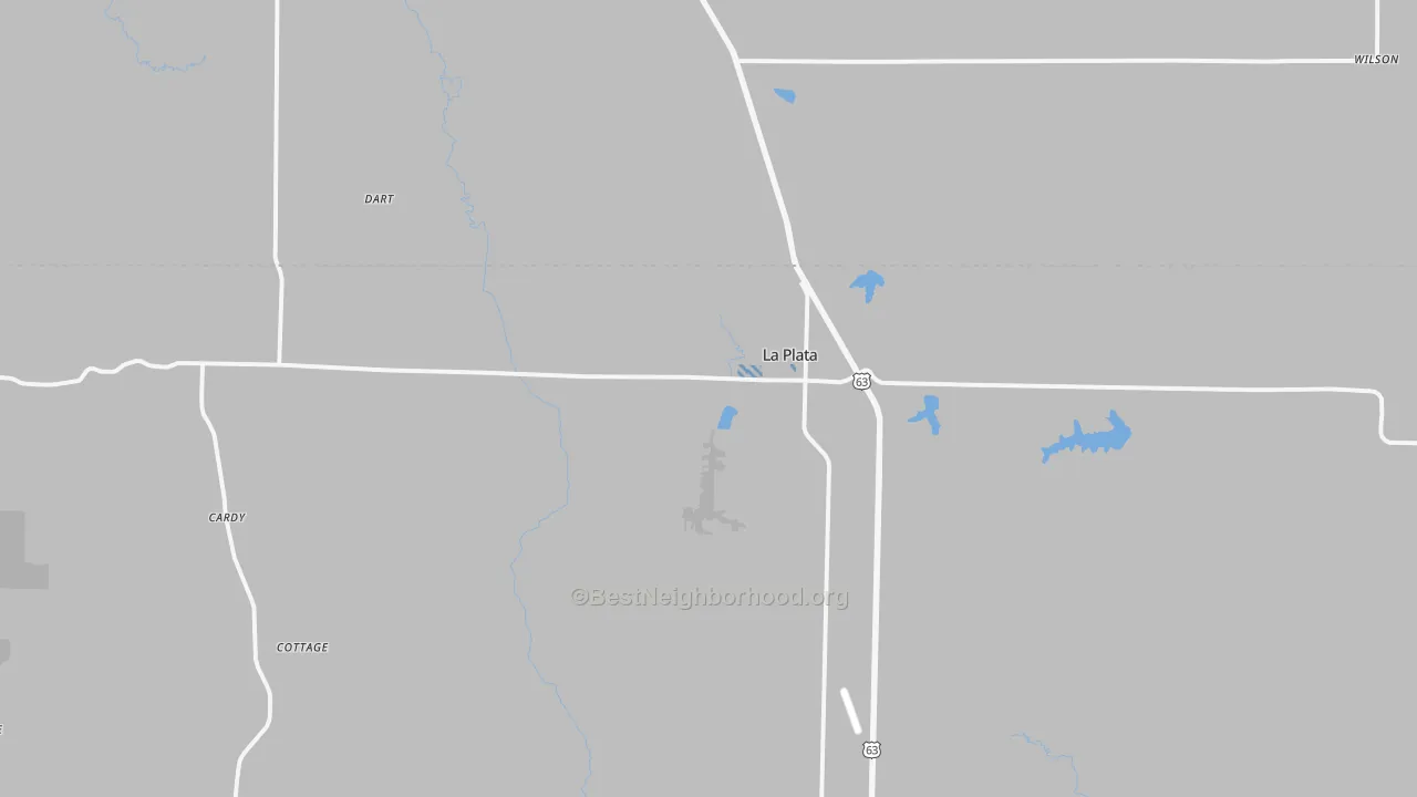 Transit Grade map of La Plata, MO