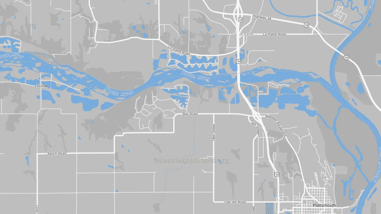 Transit Grade map of La Platte, NE