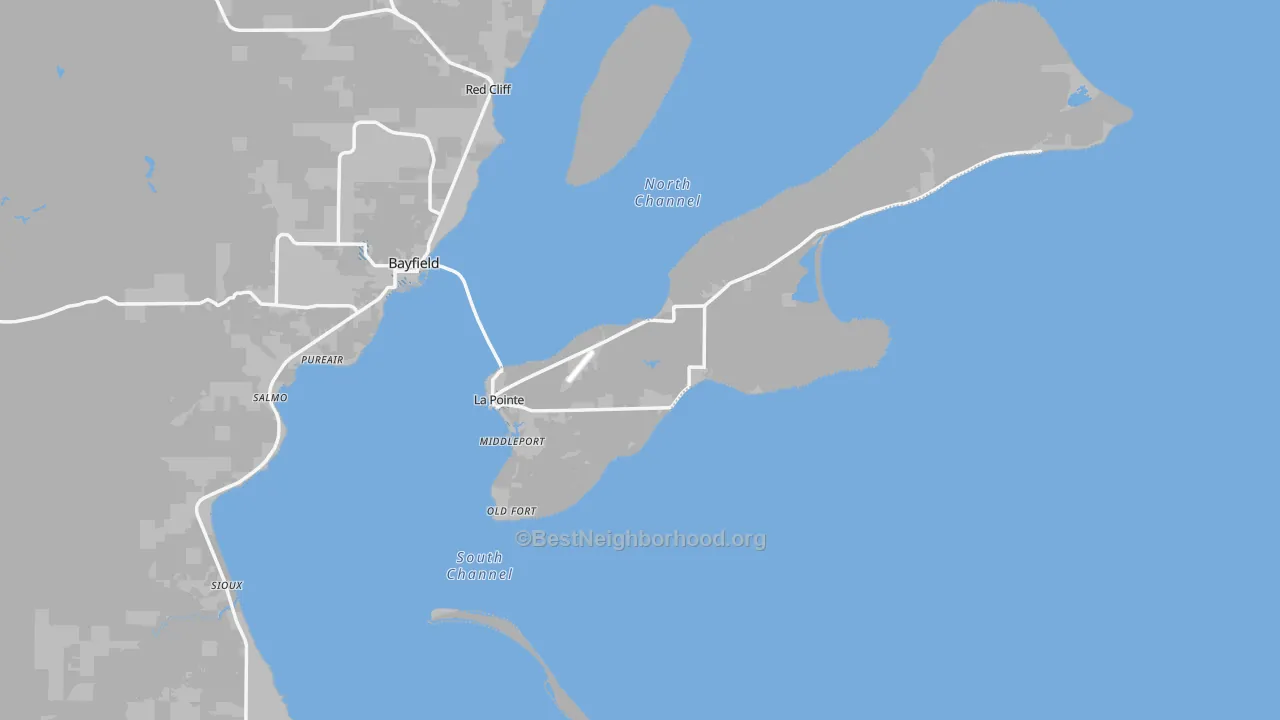 Transit Grade map of La Pointe, WI