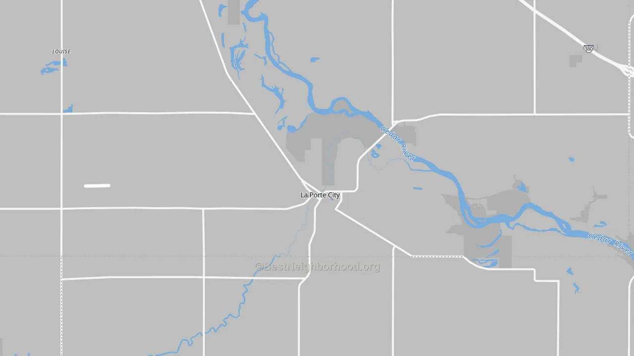 Transit Grade map of La Porte City, IA