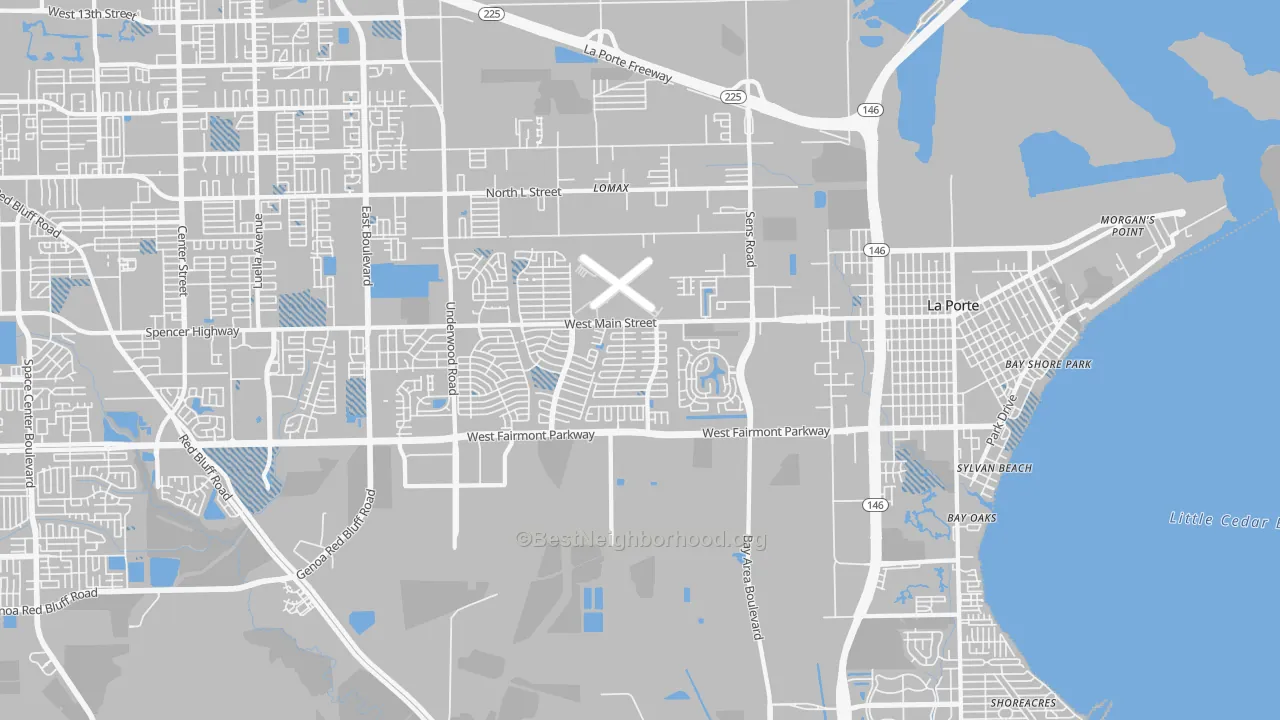 Transit Grade map of La Porte, TX
