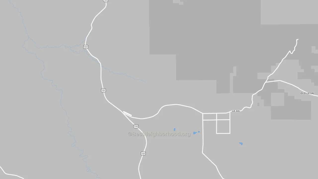 Transit Grade map of La Sal, UT