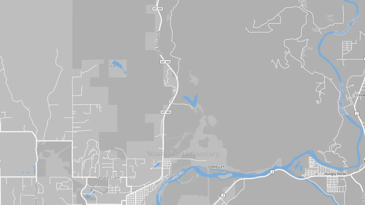 Transit Grade map of La Salle, MT