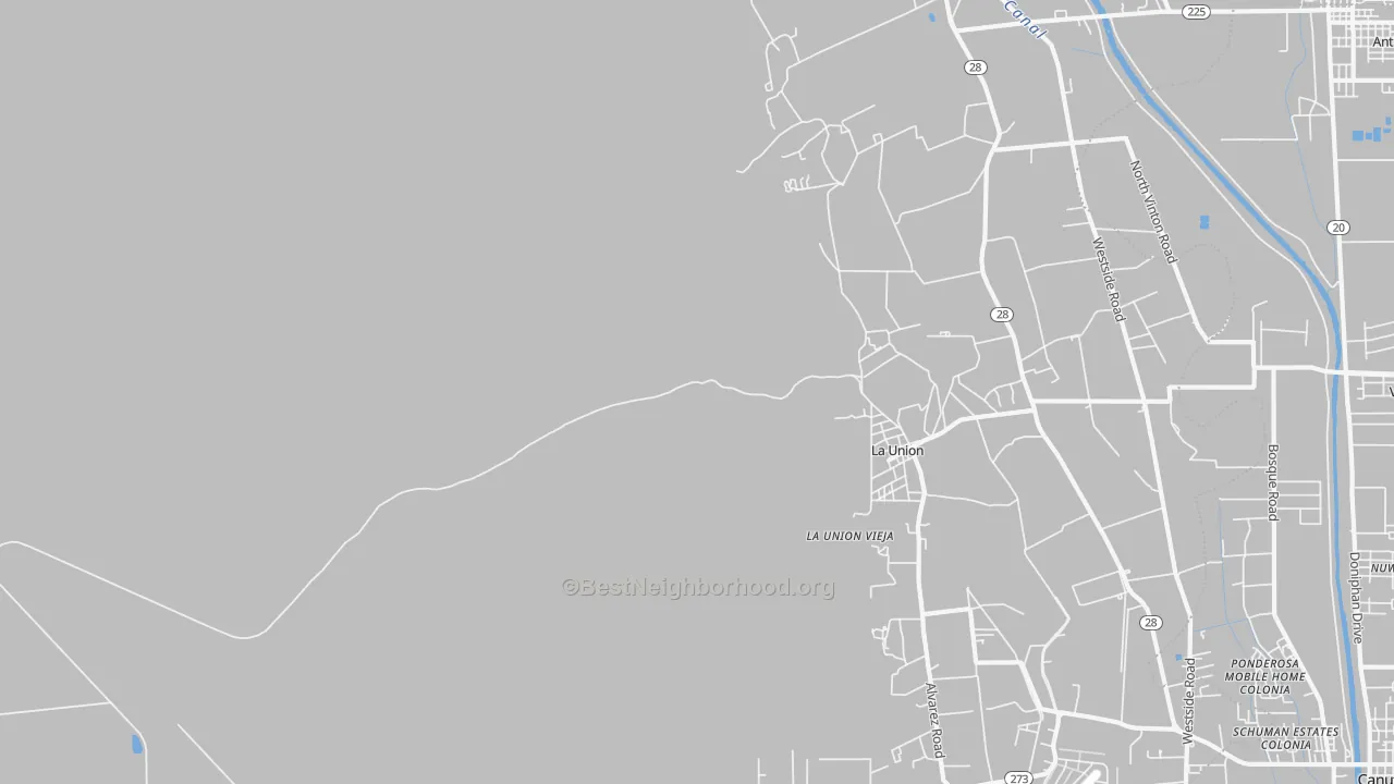 Transit Grade map of La Union, NM