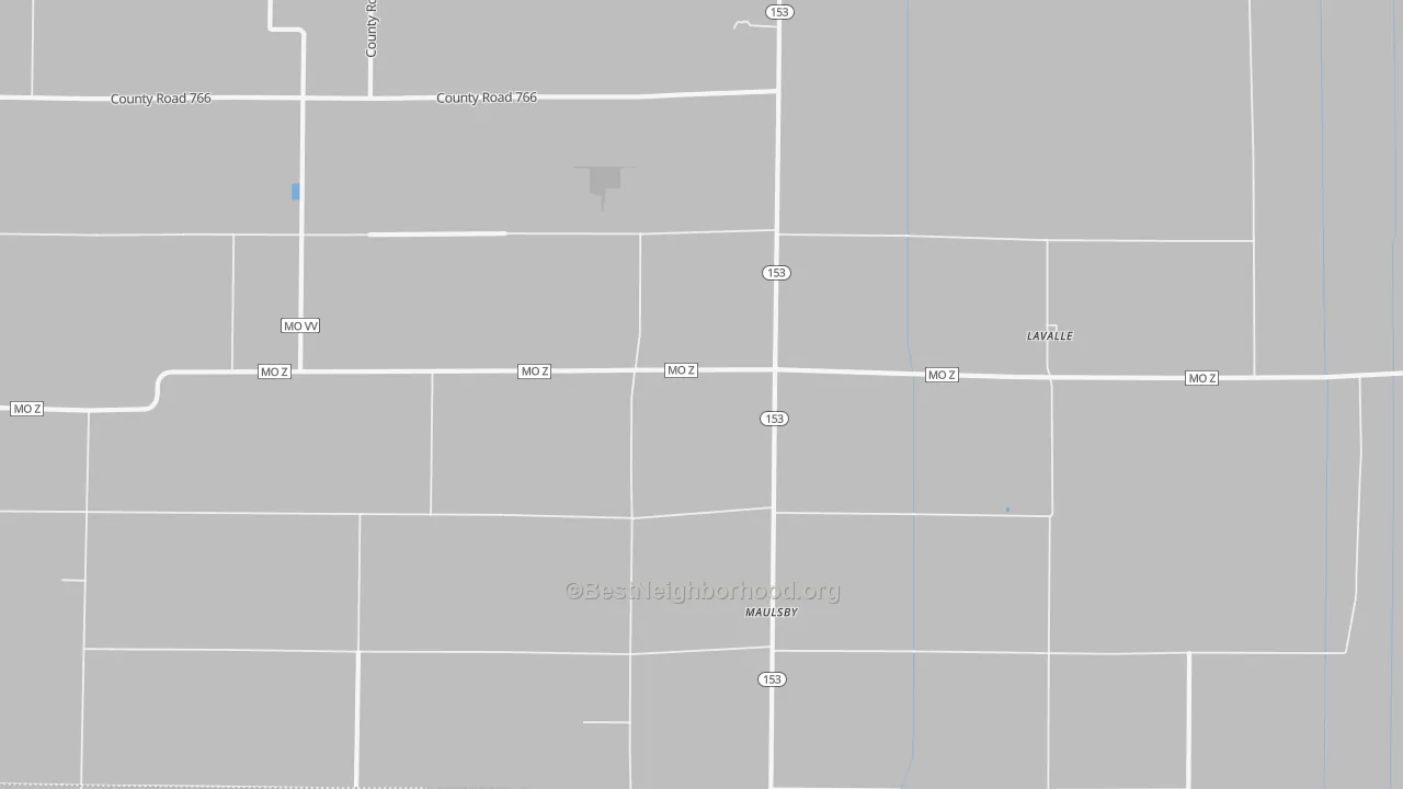 Transit Grade map of La Valle, MO