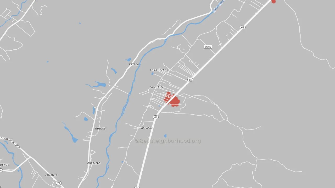 Transit Grade map of La Villita, NM