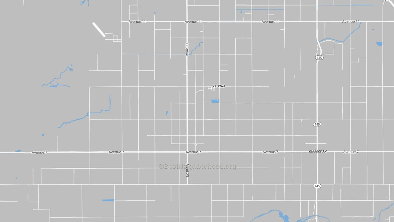Transit Grade map of La Vina, CA