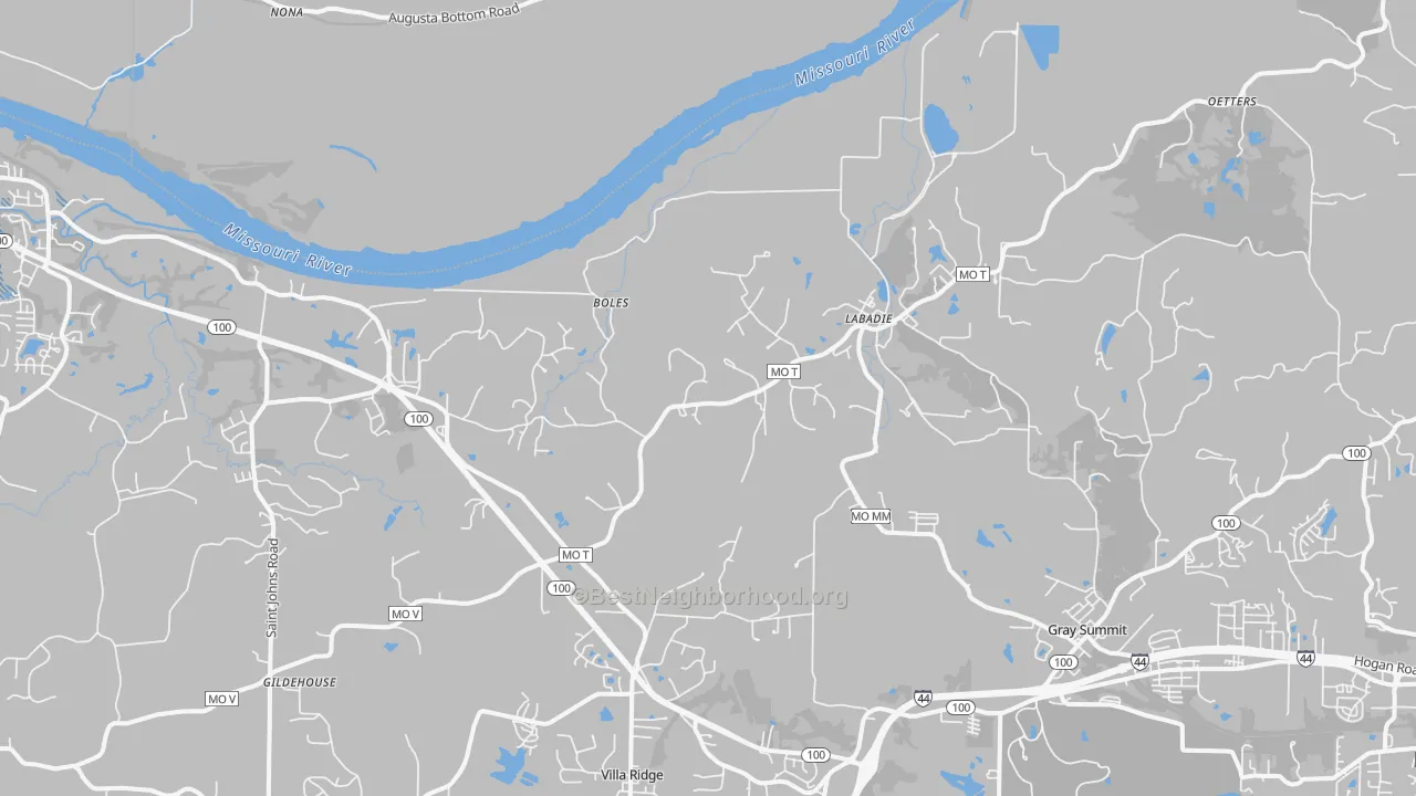 Transit Grade map of Labadie, MO