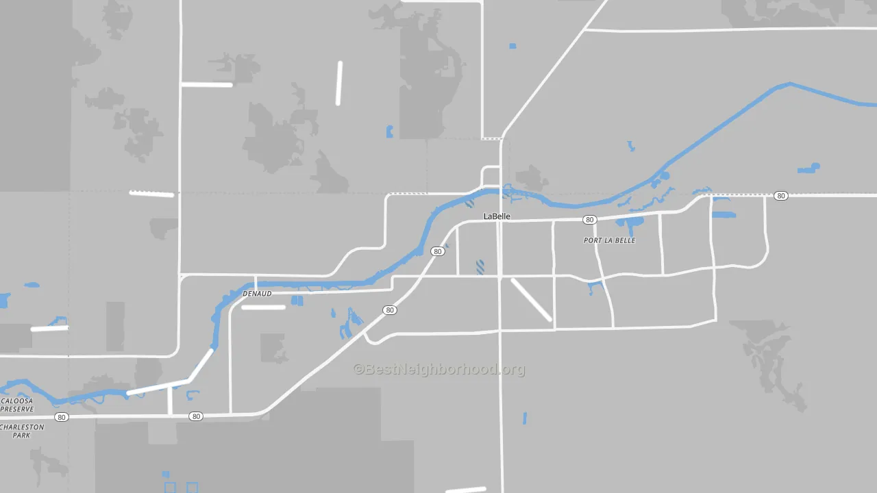 Transit Grade map of Labelle, FL