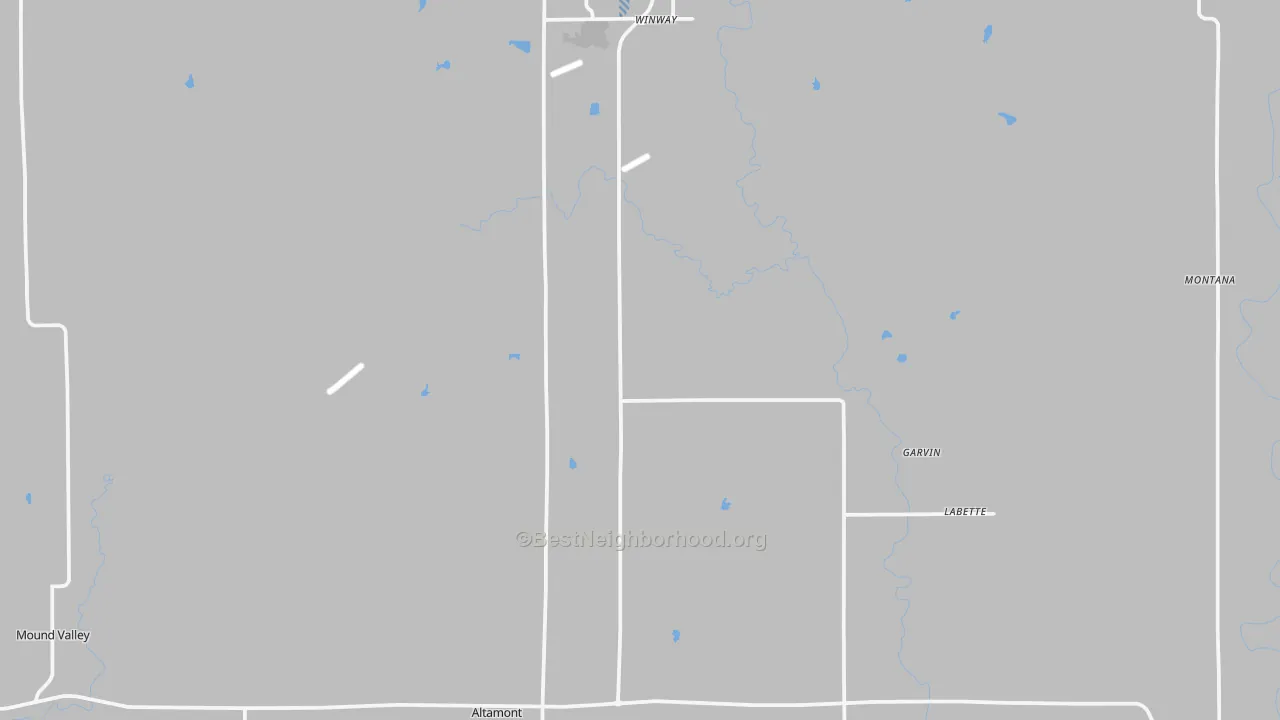 Transit Grade map of Labette County, KS