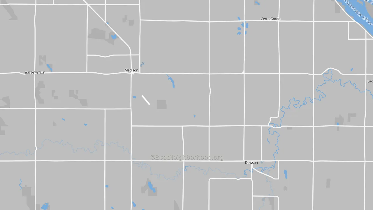 Transit Grade map of Lac qui Parle County, MN