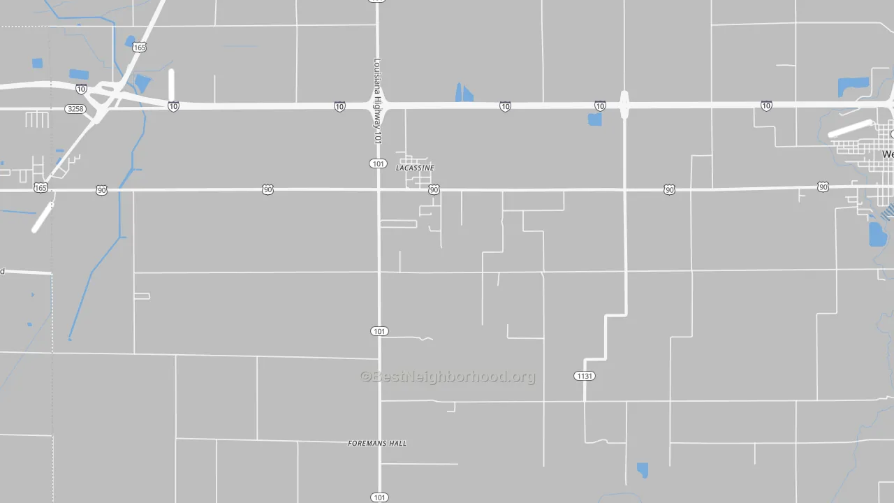 Transit Grade map of Lacassine, LA