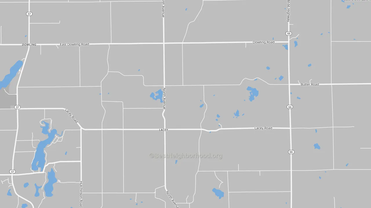Transit Grade map of Lacey, MI