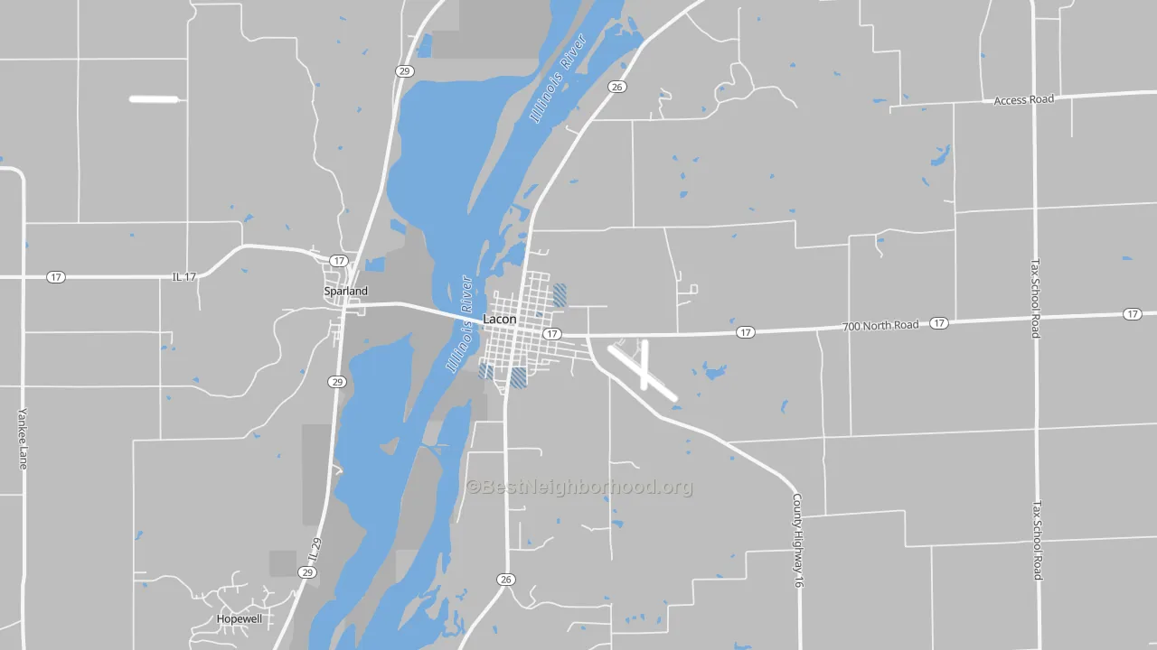 Transit Grade map of Lacon, IL