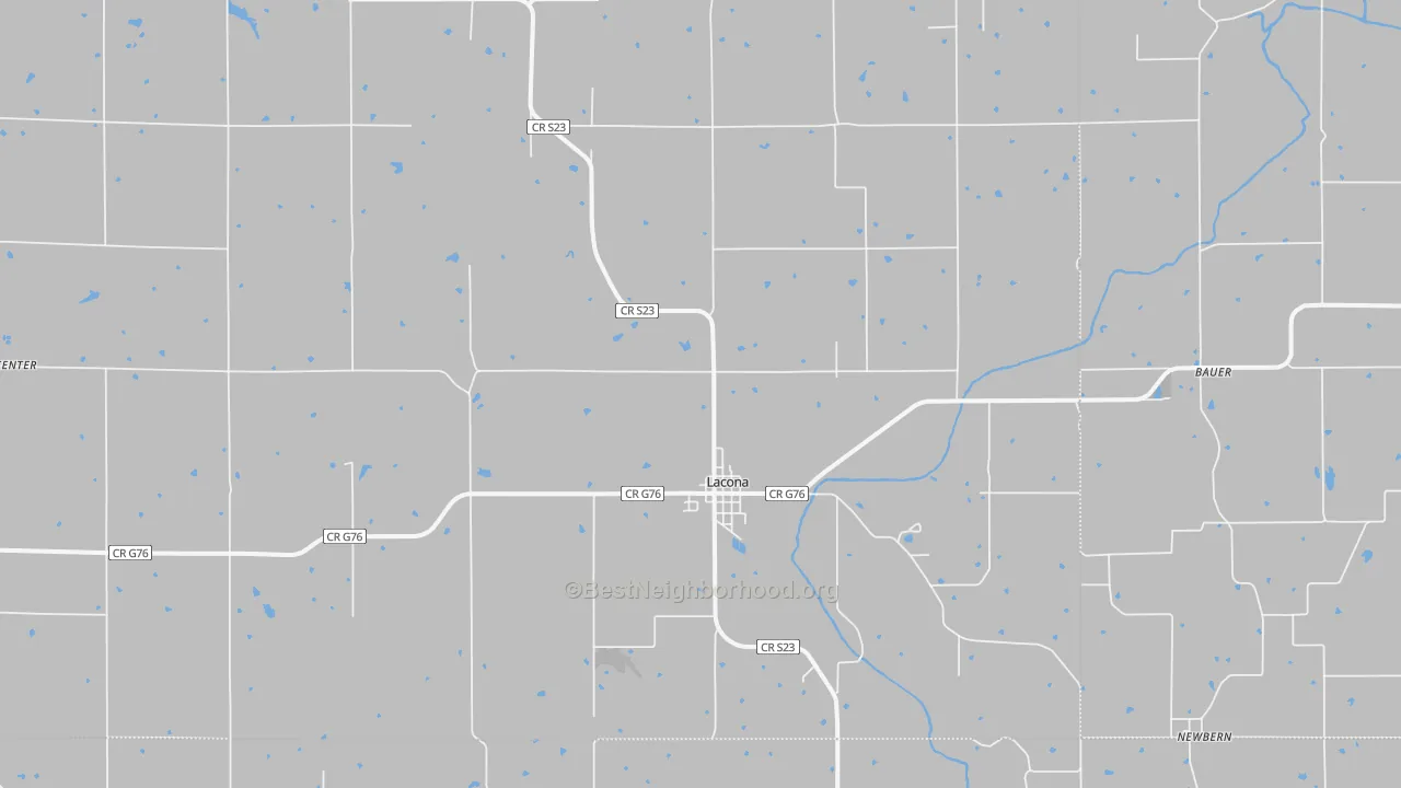 Transit Grade map of Lacona, IA
