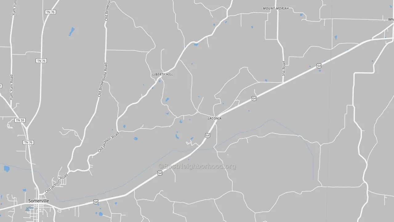 Transit Grade map of Laconia, TN