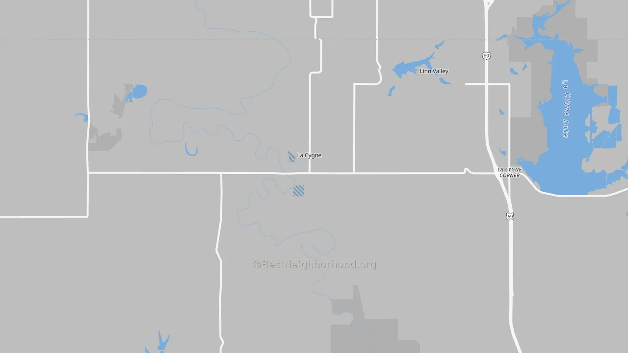 Transit Grade map of Lacygne, KS