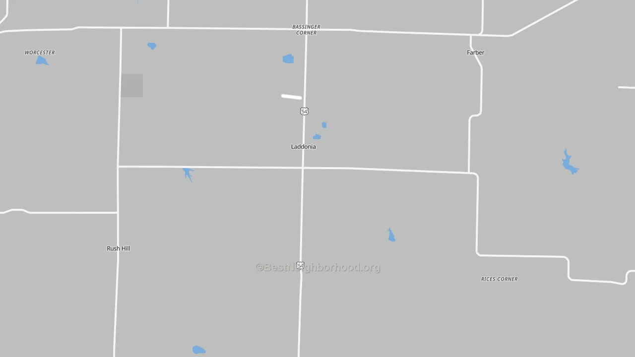 Transit Grade map of Laddonia, MO