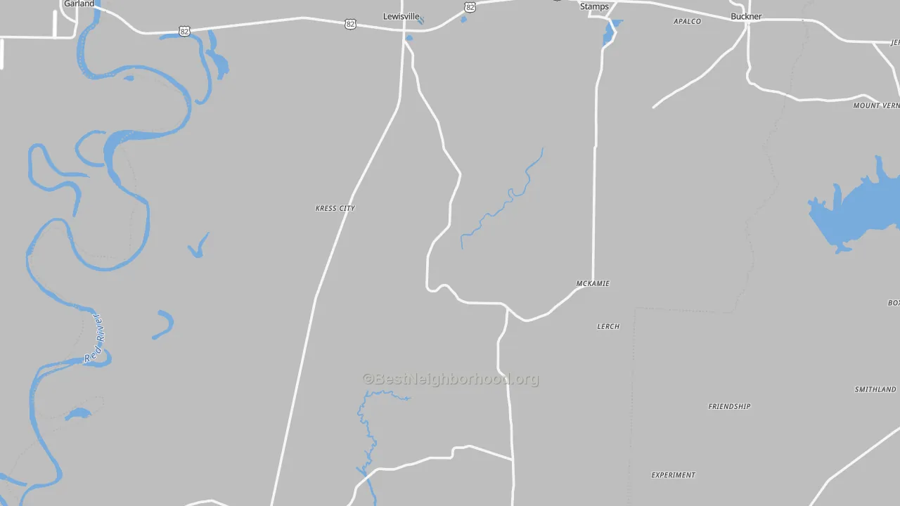 Transit Grade map of Lafayette County, AR