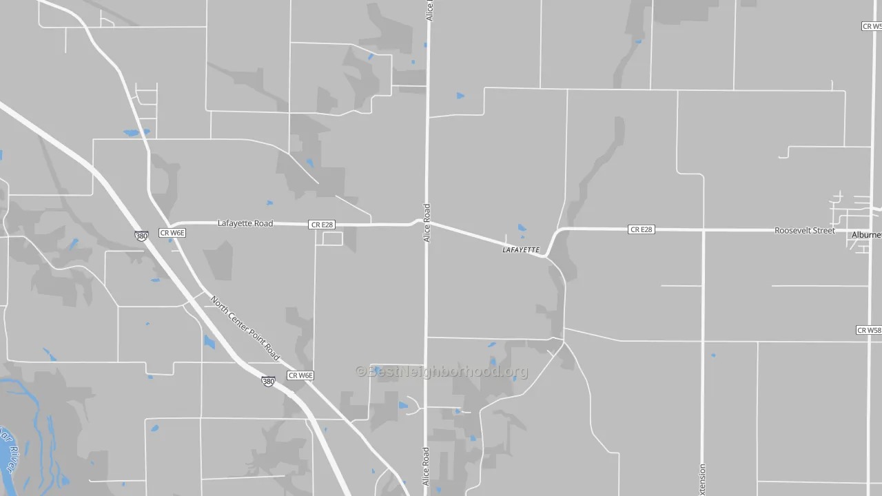 Transit Grade map of Lafayette, IA