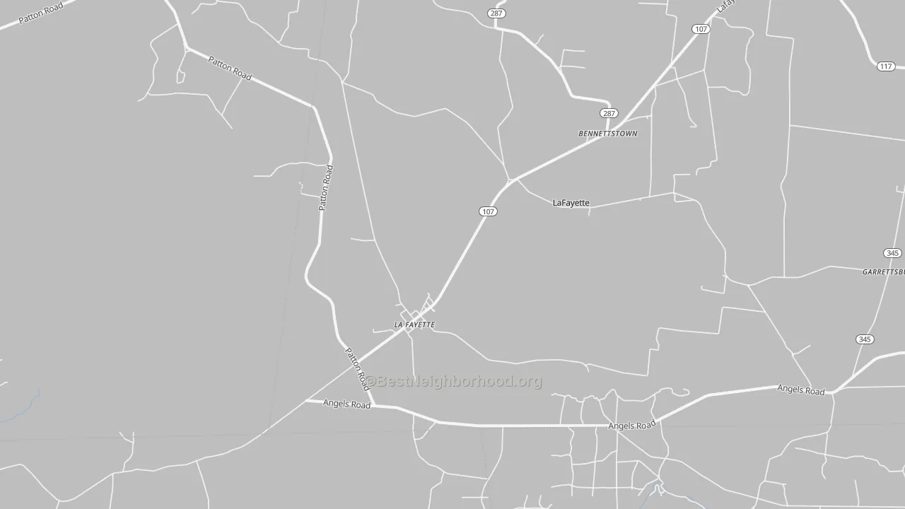 Transit Grade map of Lafayette, KY