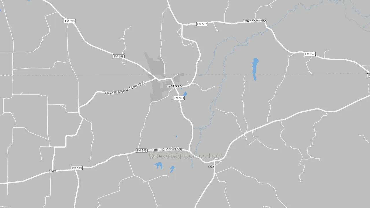 Transit Grade map of LaFayette, TX