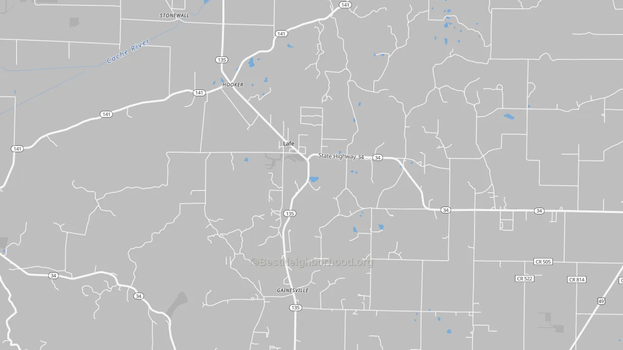 Transit Grade map of Lafe, AR