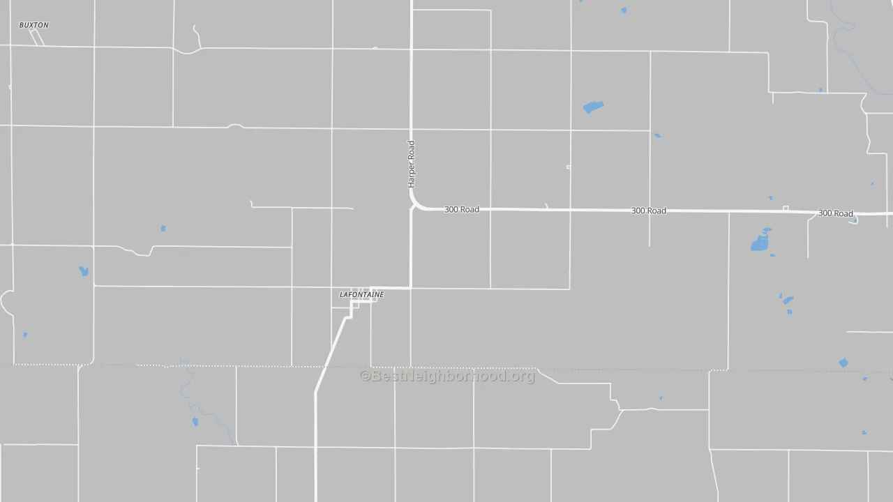 Transit Grade map of Lafontaine, KS