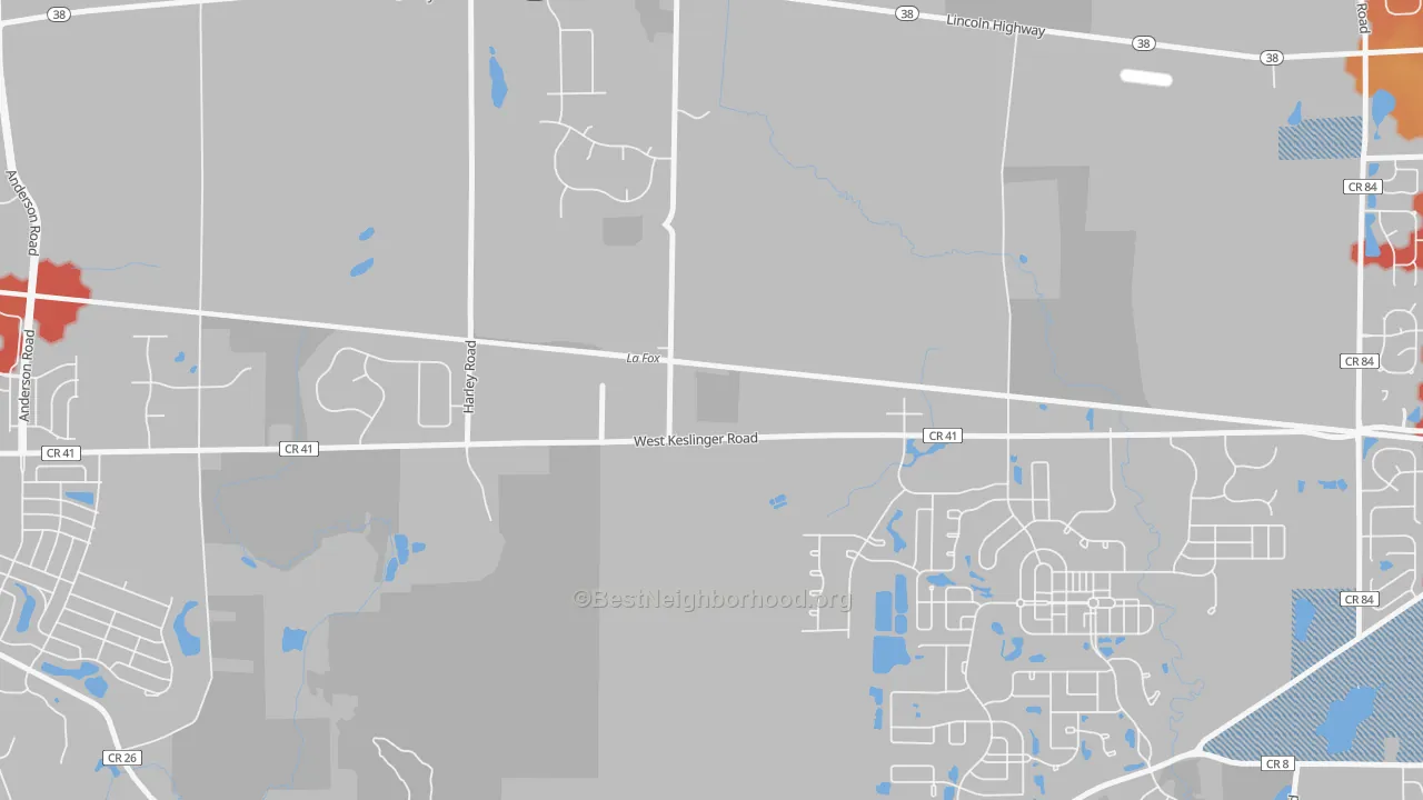 Transit Grade map of Lafox, IL
